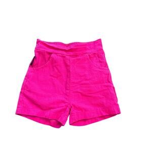 Tiny tribe bright pink pocket elastic waist toddler girl summer shorts 3T